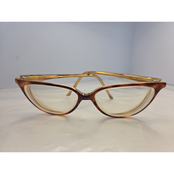 Rare Le Club Actif MOD 1506 Vintage 1990s Italian Glasses Frame Gold Brown 55mm main image 7